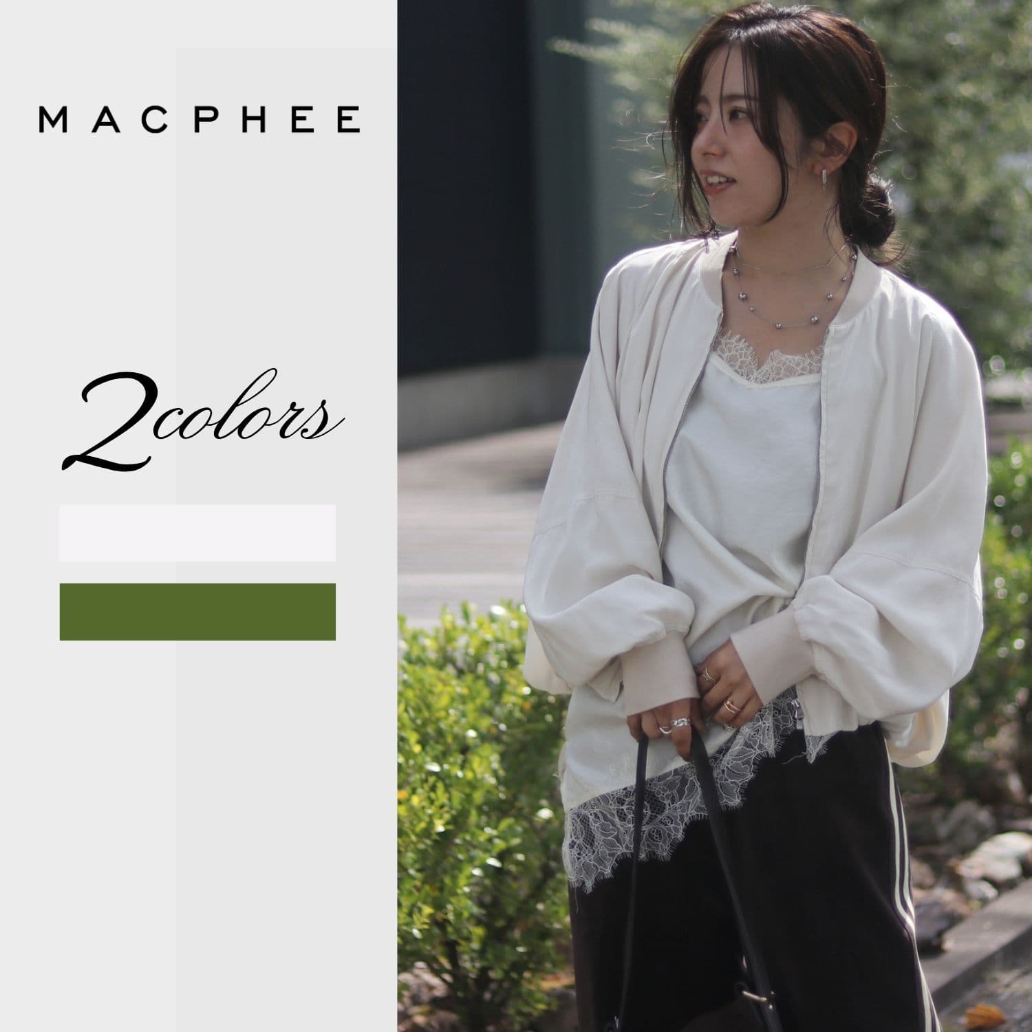 MACPHEE/マカフィー サテンブルゾン 12-07-64-07105 | Shunal