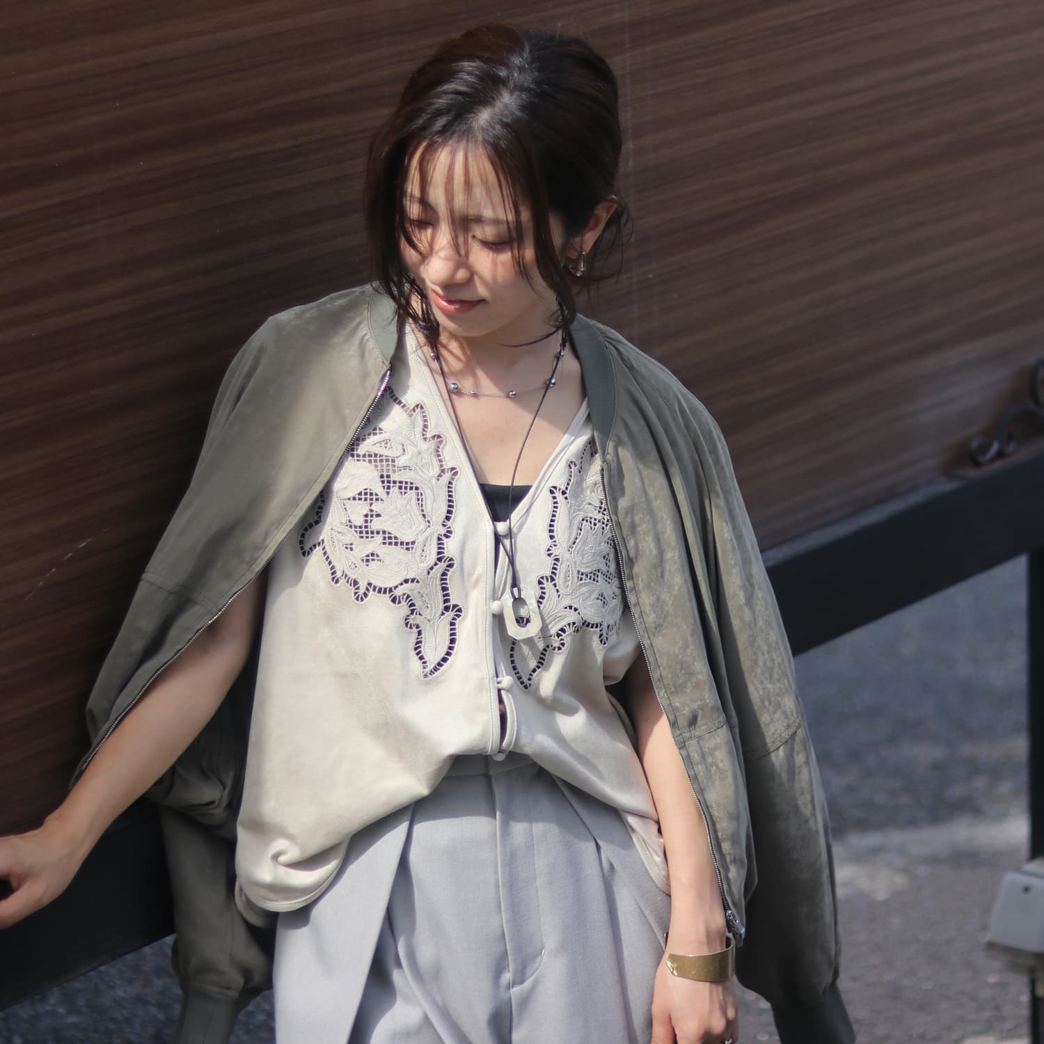 MACPHEE/マカフィー サテンブルゾン 12-07-64-07105 | Shunal