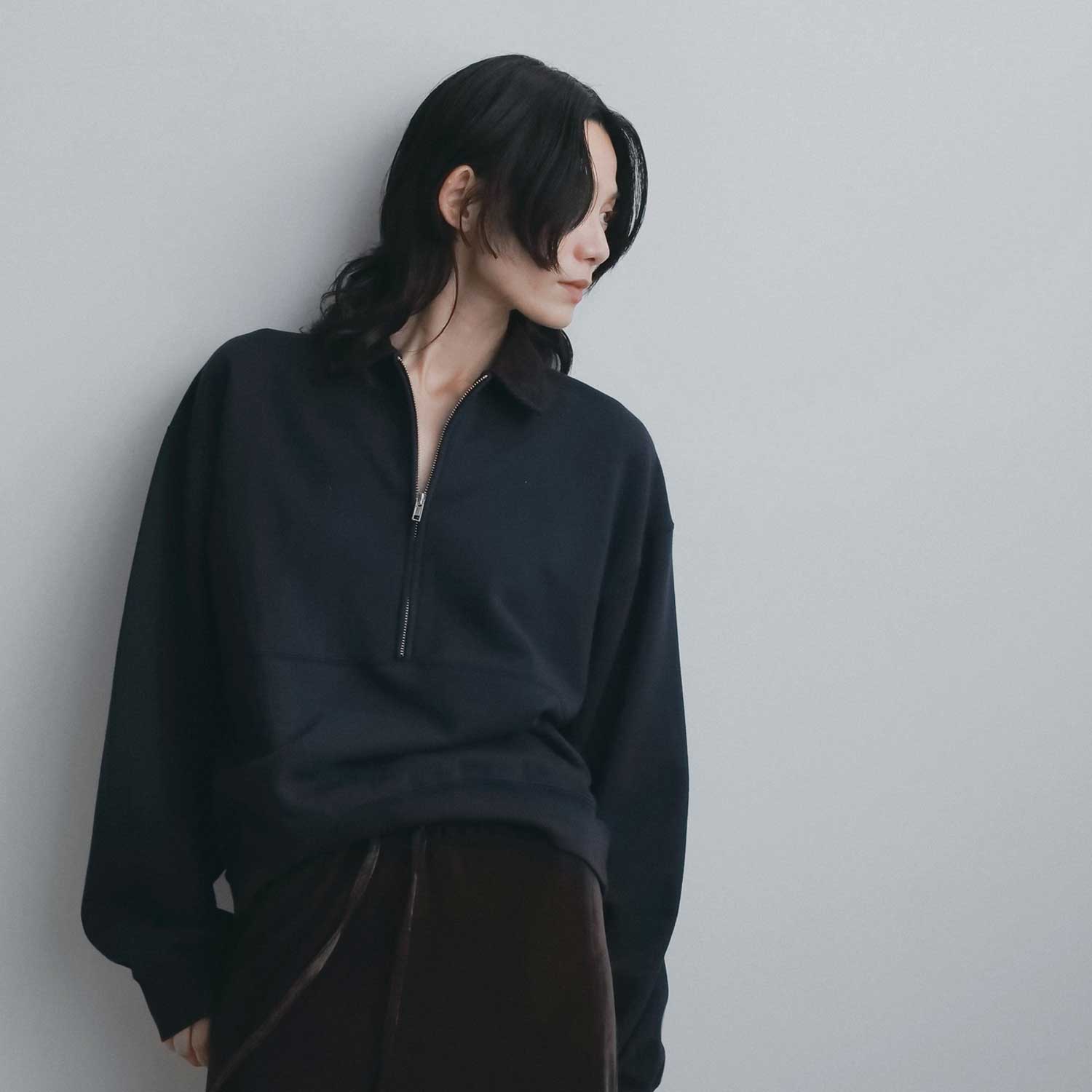 予約】anuke/アンヌーク Halfzip Shirts Tops 62710601 ハーフジップ
