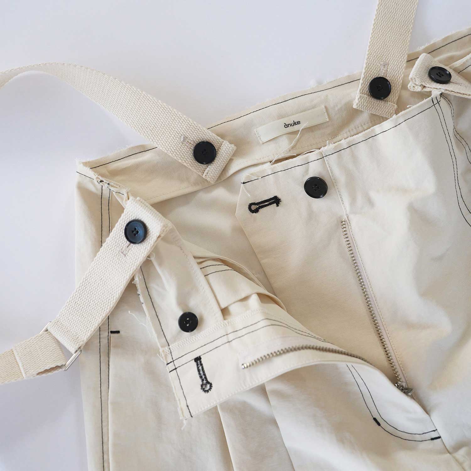 anuke/アンヌーク Suspenders Wide Pants 62610704 サスペンダーワイド