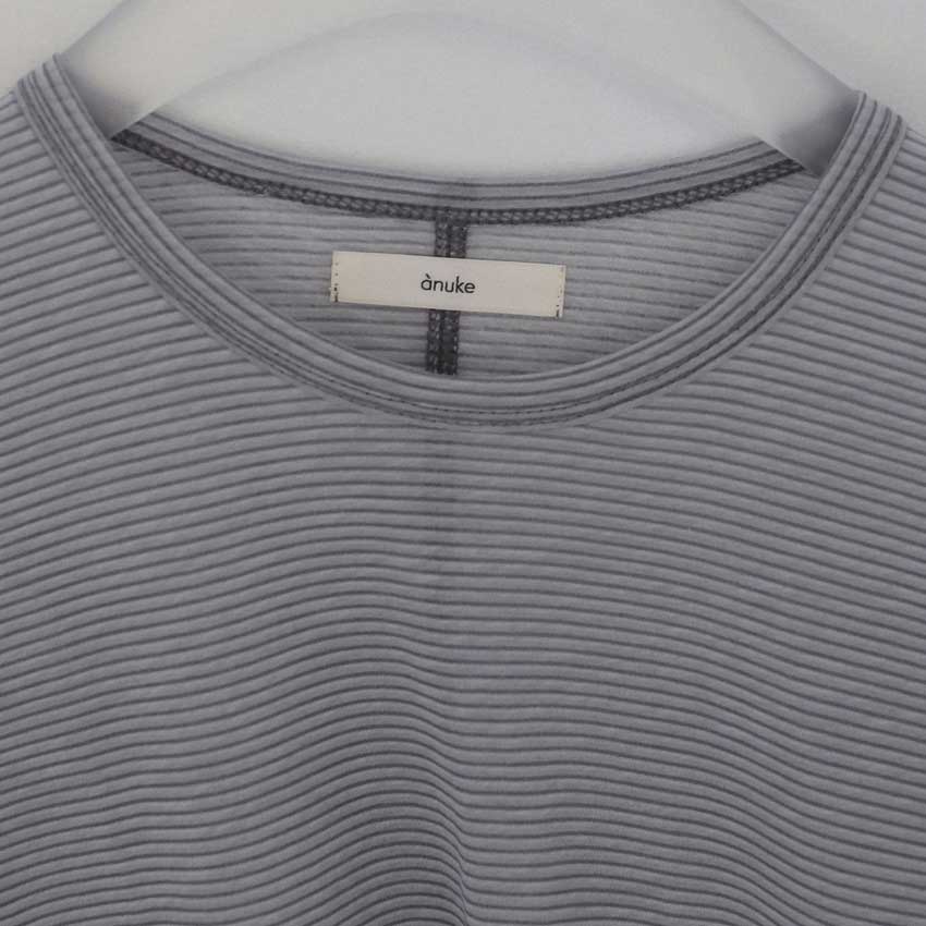 anuke/アンヌーク Sheer Border Long T-shirts 62620629 シアー