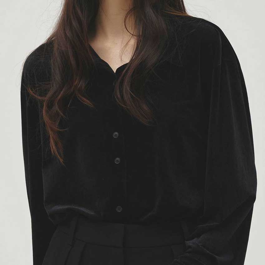 TODAYFUL/トゥデイフル Roundhem Velour Shirts 12620405 ラウンドヘム