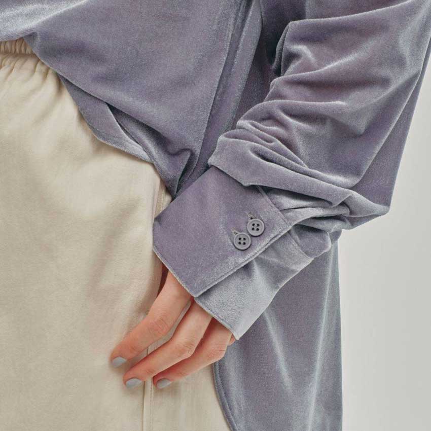 TODAYFUL/トゥデイフル Roundhem Velour Shirts 12620405 ラウンドヘム