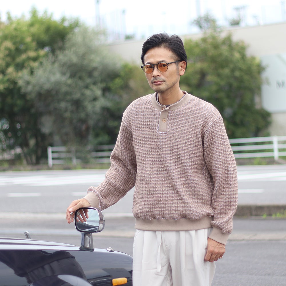 SEAGREEN/シーグリーン ウールオニワッフルプルオーバー