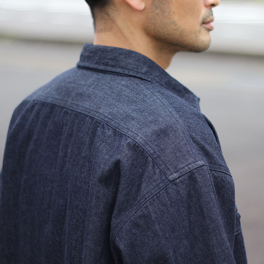 JOHNBULL/ジョンブル デニムワークシャツ JM263S01 濃紺 デニムシャツ