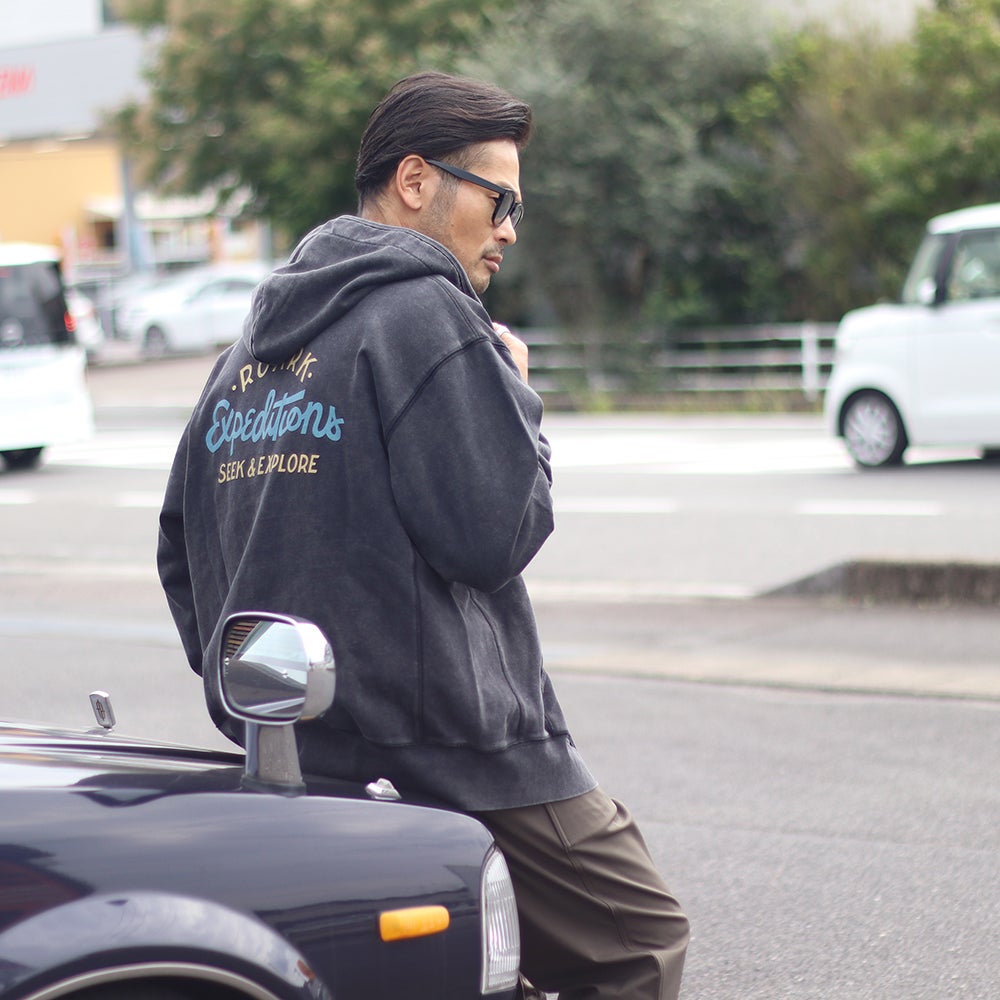 ROARK/ロアーク ウォッシュ加工 ジップアップパーカー RSWJ1250 
